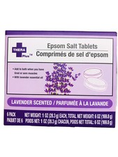 6 packs of Thera Plus Lavender Epsom-Lavender Scented/1o Each