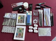 Morovan Professional Nail Kit with Glitter Powder, Sequins, Gems, Brushes