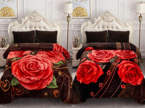 Reversible 2-Ply Korean Mink Blanket Animal Print Soft & Warm Throw Queen / King - Picture 135 of 150