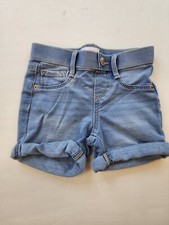 Tommy Bahama Shorts Girls 5 Denim Blue Stretch Prep Coastal Nautical Beach