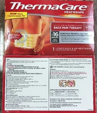 ACME UNITED CORPORATION Lower Back & Hip Pain-Relieving HeatWrap, 8-Hour, L/XL