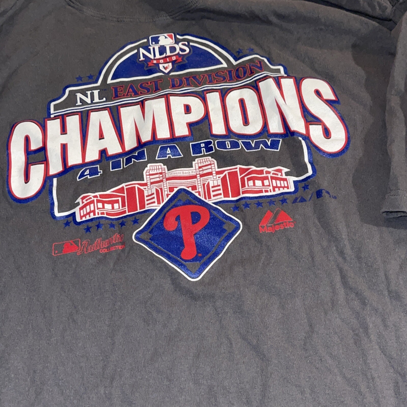 maglia philadelphia Phillies NL East Division Champions 2010 L 4 in fila
