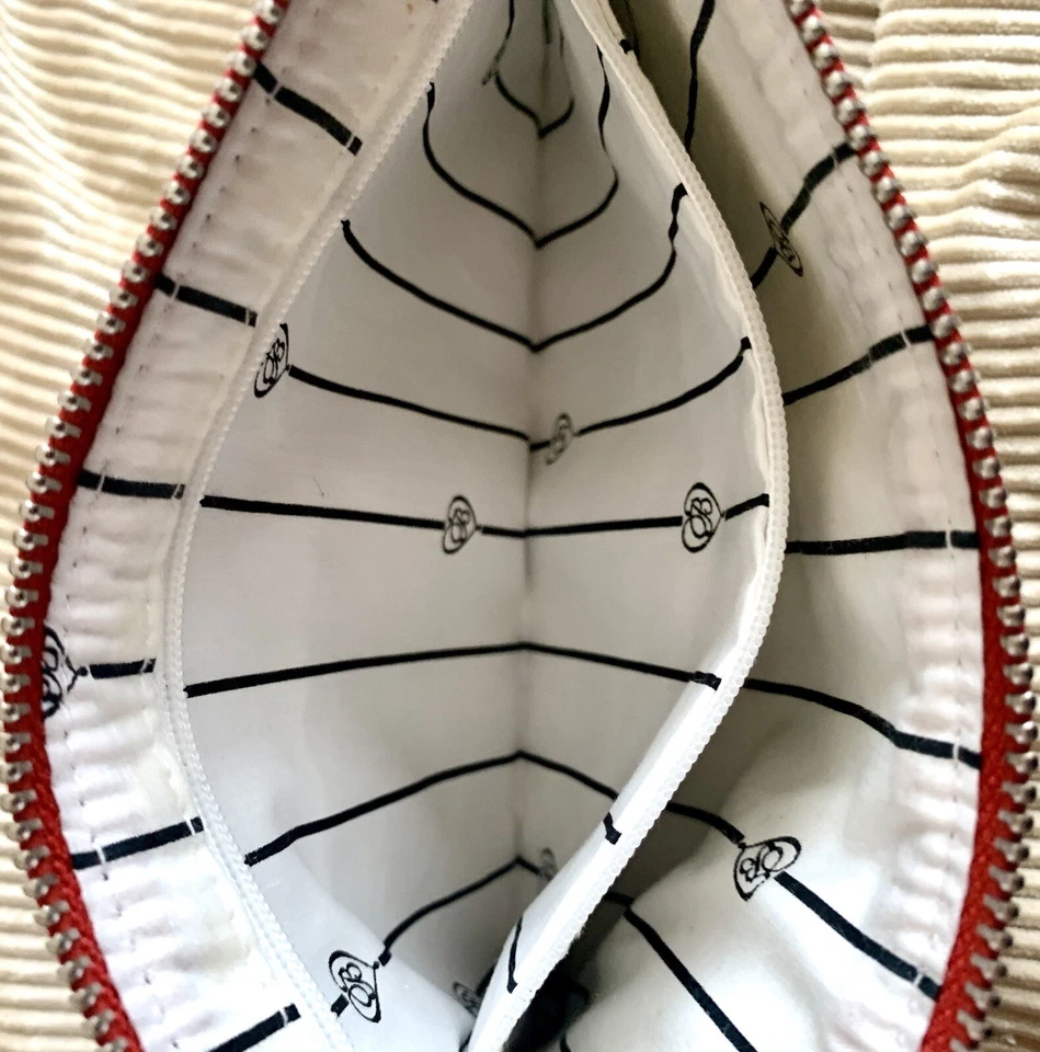 BRIGHTON любовь заметки кошелек с ремешком/косметичка Рождество черный/красный украшения * читать * - Изображение 3 из 4