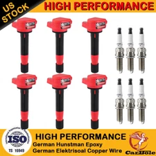 6 Pack Ignition Coil And Spark Plug Kit UF603 For Acura TL Honda Accord Odyssey