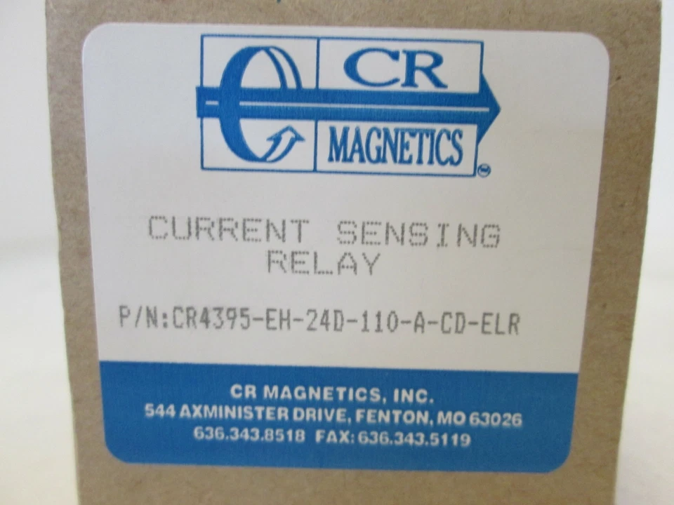CR Magnetics, Current Sensing Relay, CR4395-EH, New - Image 3 of 4