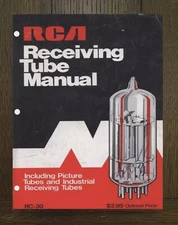 Receiving Tube Technical Manual Fits RCA Technical Series RC-30 - 1975