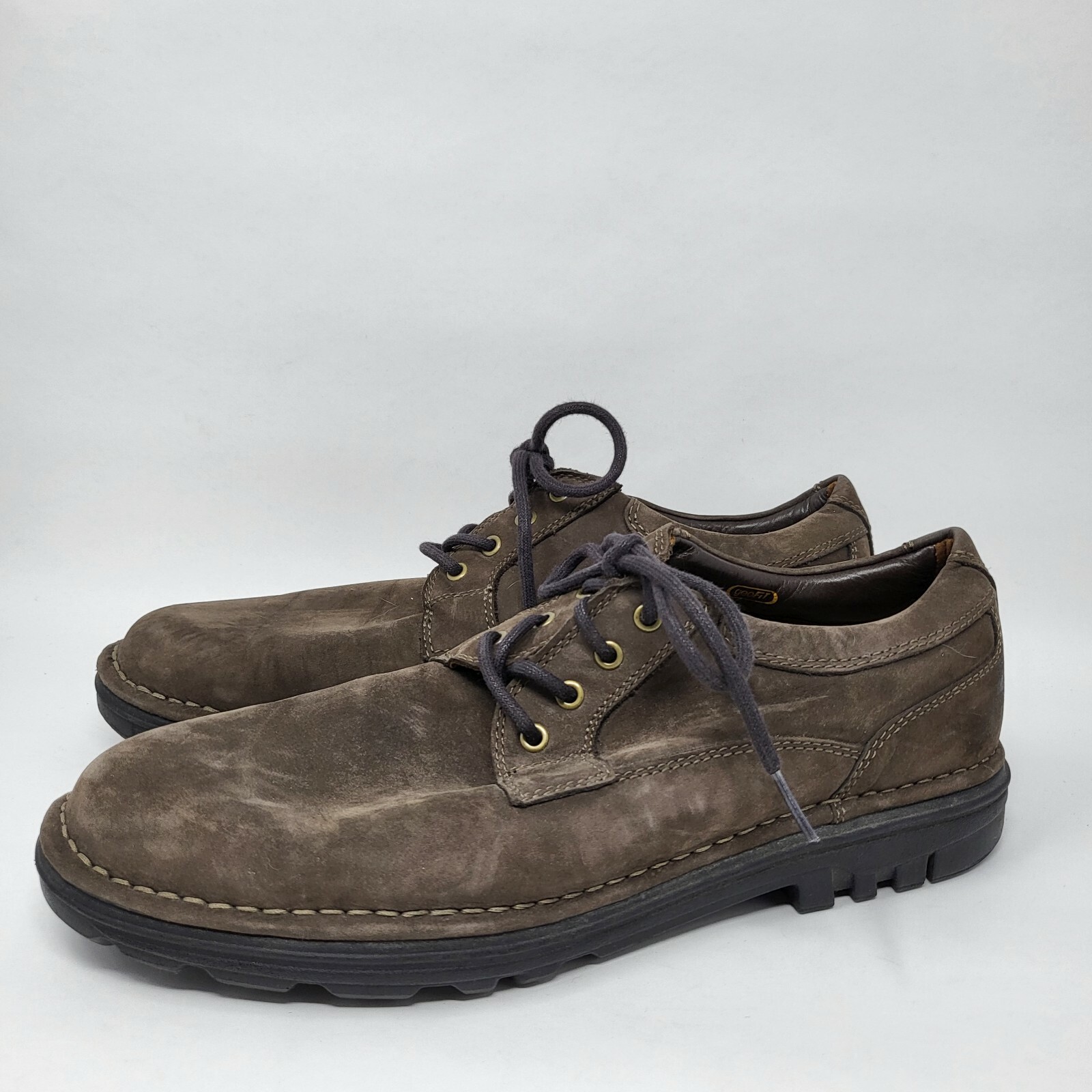 SAOLA Rockport AdiPrene Men Size 10 1 2 M Brown Leather Oxfords