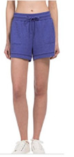 32 Degrees Cool Women's Fleece Shorts Heather Blue