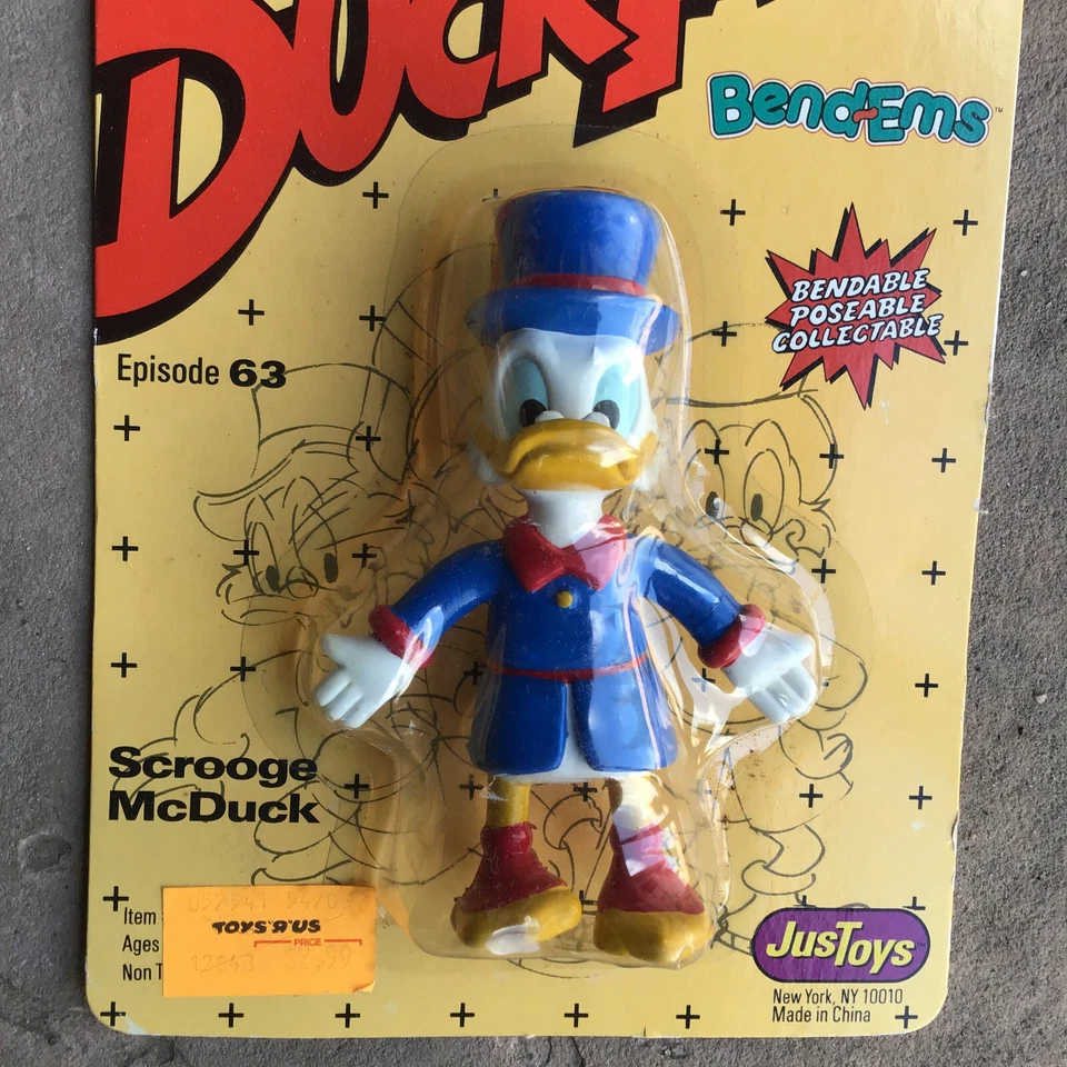 De colección SCROOGE MCDUCK DISNEY'S DUCKTALES BEND-EMS POSABLE Solo Juguetes Foto 2 de 3