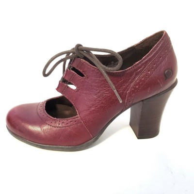 born burgundy booties