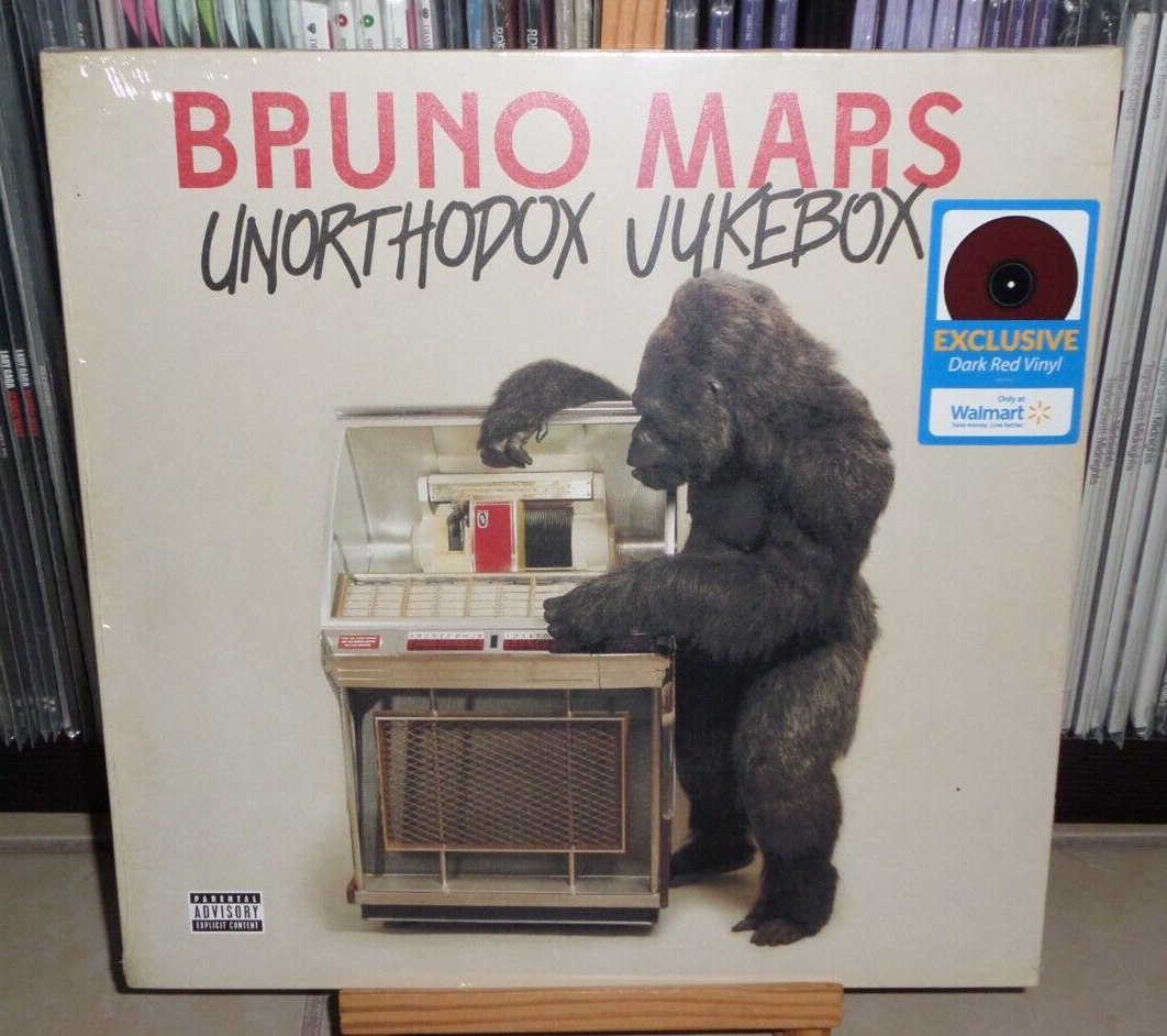 BRUNO MARS UNORTHODOX JUKEBOX WALMART RED LP LOCKED OUT OF HEAVEN