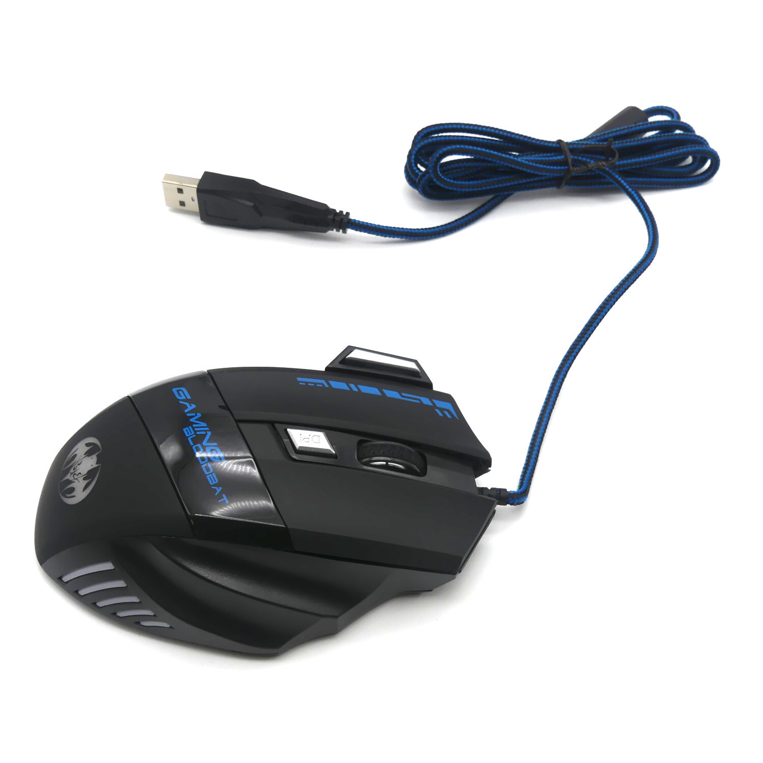 Gaming Maus Bloodbat PC Laptop Kabelgebunden Mouse Einstellbar bis 6800 DPI eBay