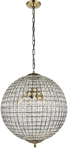Living District Earlene 4-Light Transitional Metal Pendant in Antique Bronze - Picture 1 of 6