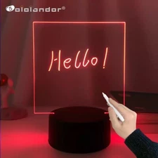 Handwriting Night Light Acrylic Battery Powered LED Writing Board