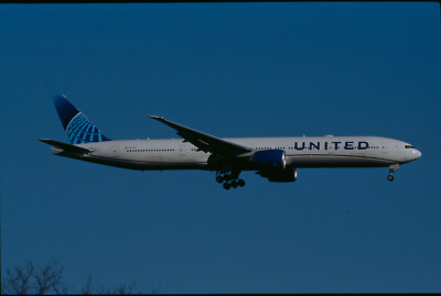 ZRH11  Original aircraft slide/Dia  United B777 N2749U