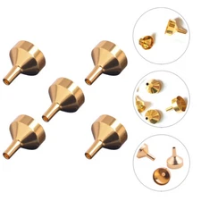  5 Pcs Powder Funnel Tiny Perfume Mini Funnels Metal Cosmetic