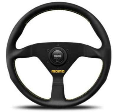 momoヴェローチェレーシングV-2 MOMO V-2 STEERING VELOCE RACING 320MM BLACK LEATHER GRIP