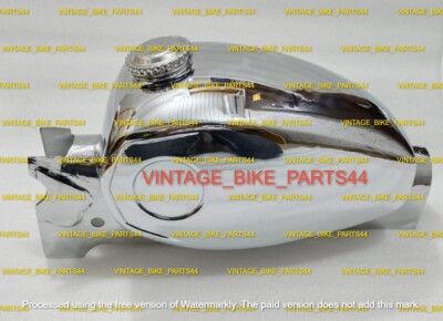 Zündapp C50 Super 1970 50CC steel chrome gas fuel tank with lid