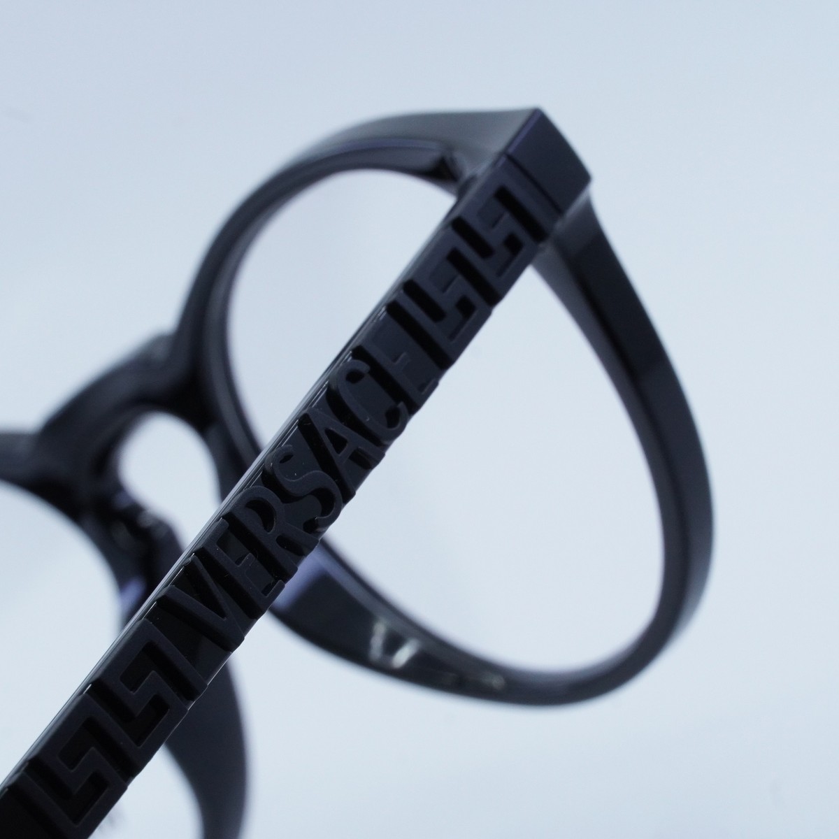 Versace VE3355U Eyeglasses Black Acetate Versace Unisex Eyeglasses - Black Acetate Round Shape Full  main image 4