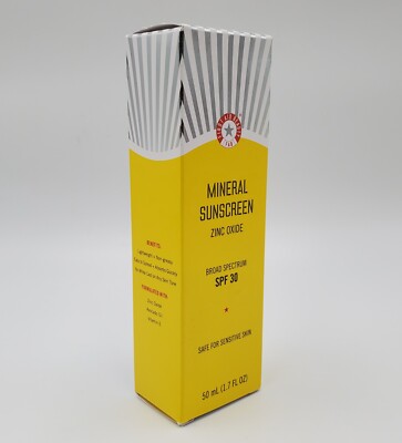 FAB Sunscreen SPF 30 Mineral Zinc Oxide Broad Spectrum 1.7oz First Aid Beauty