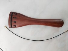 1 PC Rosewood Bass Tail piece With Bass Steel Core Tail Gut 3/4 Size
