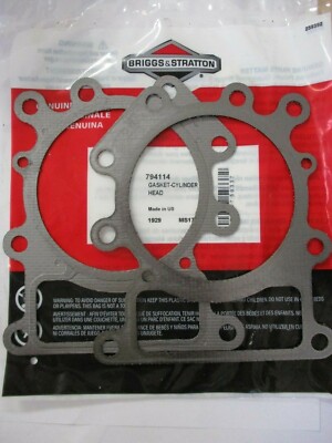 2 Genuine Briggs & Stratton 794114 Head Gasket Cylinder Intek OHV 2 ...