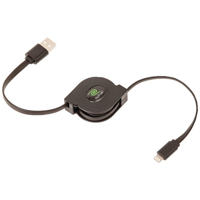Retrak Essential Retractable Charge Sync Cable for iPhone Lightning to