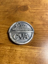 Vintage 1978 Connecticut Valley Arms CVA Pewter Belt Buckle Mountain Rifle Gun