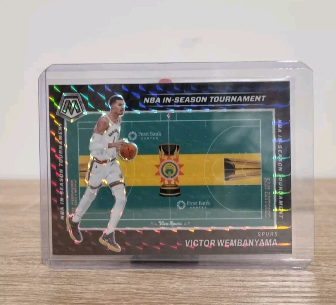 2023-24 Panini Mosaic Victor Wembanyama 👽 NBA In-Season Tournament  Rookie SSP