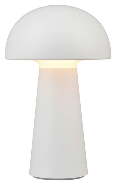 Reality Leuchten Lennon Led-AußEntischlampe Tischleuchte Kunststoff Weiß Dimmbar-image