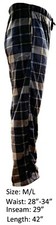 New Mens Flannel Fleece Pajama Pant Lounge Pants Beige Navy Gray M/L