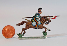 ANCIEN SOLDAT DE PLOMB miniature, plat, cavalier de Napoléon, lancier, 6,5 cm