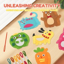 Sewing Kit for Kids Cute Animal Sewing Craft Set Fun and Educational DIY CG#,.