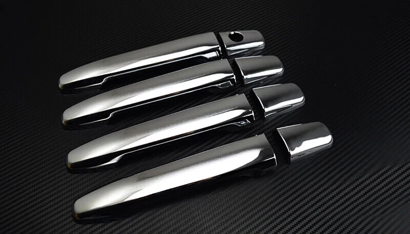 Cubierta de espejo de manija de puerta cromada para 07-15 Mitsubishi Outlander Sport/ASX 10 Foto 4 de 4