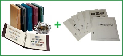 Lindner 170 1124V Montenegro Printed Album T-Printed Pages 2006 2023