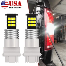 White SMD LED Backup Reverse Tail Light Bulbs For Ford F150 F250 F350 Super Duty