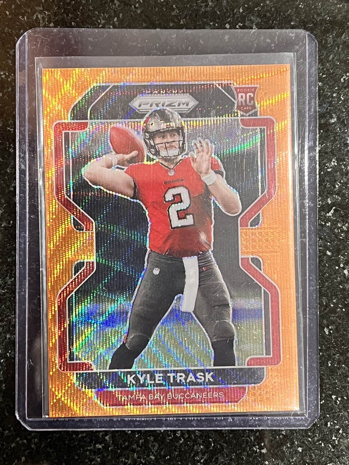 2021 Panini Prizm - Kyle Trask - Rookie Orange Wave Prizm /60