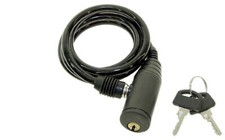 Westfalia Fahrradschloss mit 2 Schlüssel, 1 m Kabelschloss Spiralschloss leicht