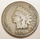 1874 P Indian Head Cent / Penny  *G - GOOD*  **FREE SHIPPING**