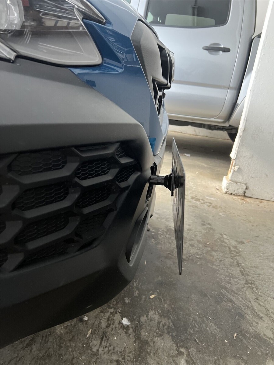 For 2015-2019 Subaru Outback Front Bumper Tow Hook License Plate Bracket Mount E - Foto 3