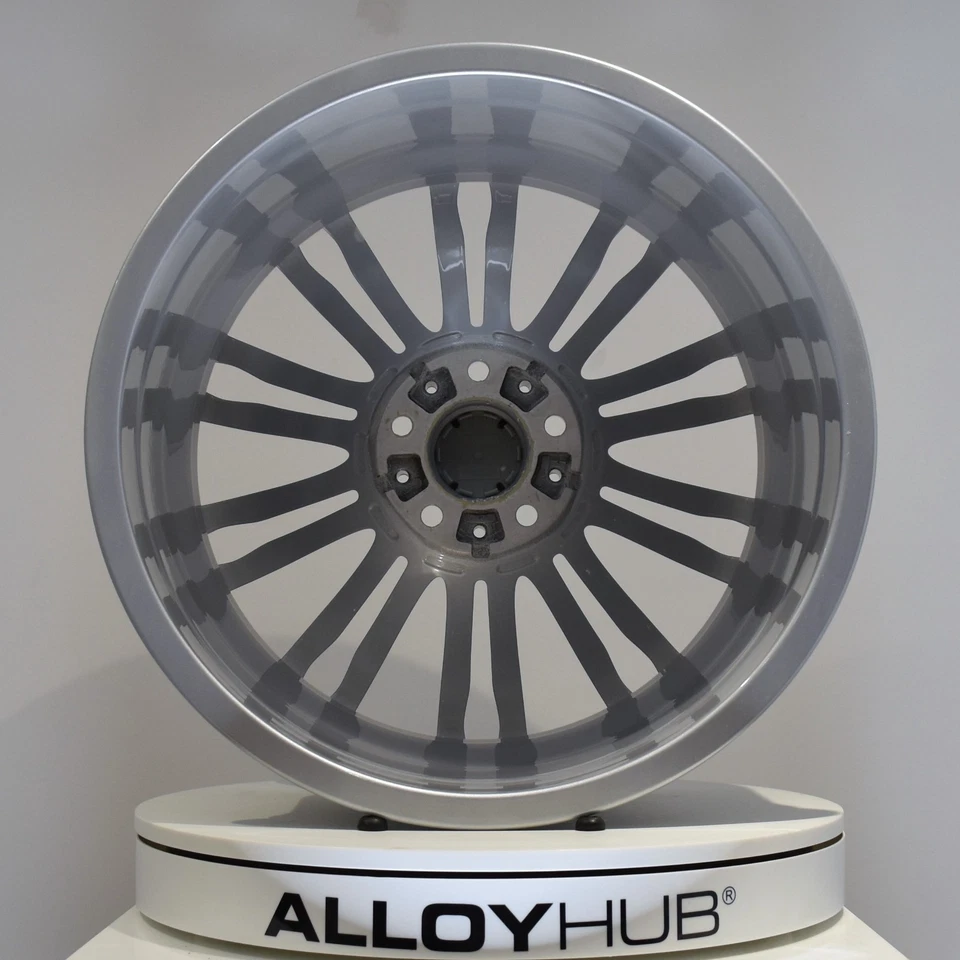 ORIGINAL BMW 5ER M5 F10 345M SPORT 19" ZOLL SILBER ALUFELGE HINTEN X1 - Bild 3 von 3