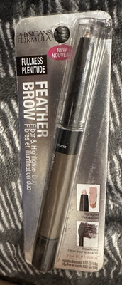 Physicians Formula Feather Brow Fiber and Highlighter Duo Brunette 6893-CARDED