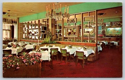 Postcard Lauraine Murphy Restaurant, Manhasset LI New York U2