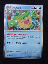POKEMON CARD LUDICOLO JOURNEY TOGETHER  HOLO 037/159 2025 [A.I POKE GRADE 9]