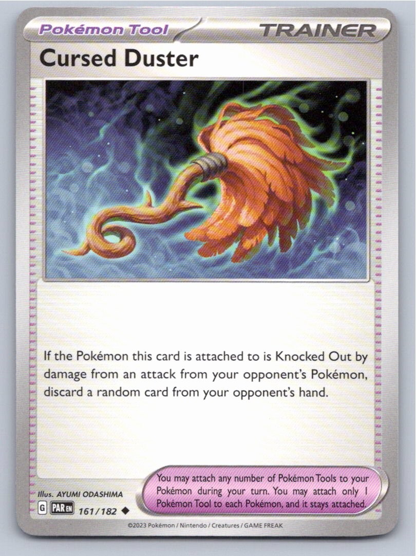 2023 POKEMON CURSED DUSTER PARADOX RIFT 161/182 UNCOMMON NM A14008 FREE S&H