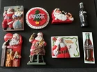 7 - Vintage 3D Plastic Coca Cola Magnets And 1 Metal Magnet