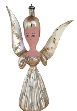 Vintage Italian De Carlini Angel Christmas Ornament MCM