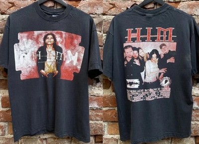 HIM 1999 Razorblade romance tour short sleeve black 2 side T shirt S-5XL