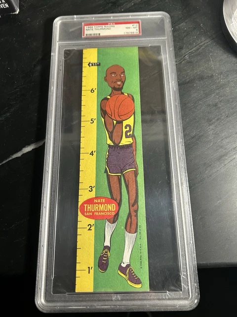1969 Topps Rulers #12 Nate Thurmond RC PSA 8 San Francisco Warriors