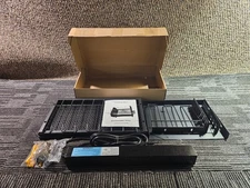 Hammacher Schlemmer 59698 The Wall Mount Double-Layer Steel Tool Organizer Black